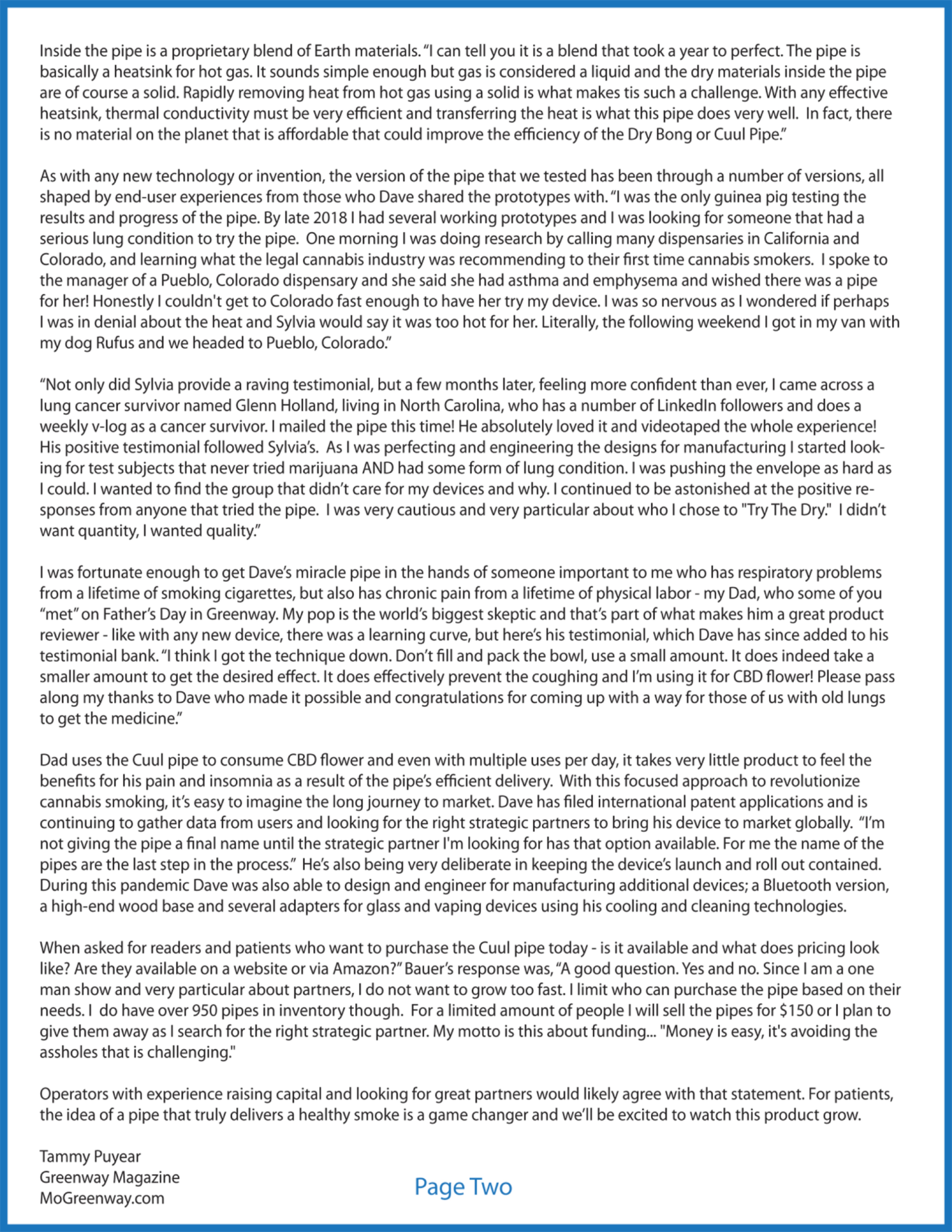 Cool Company Article Page Two